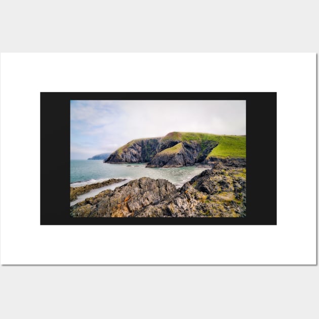Coastal Scenery - Rocks & Ocean - Ceibwr Bay, Pembrokeshire Wall Art by Harmony-Mind